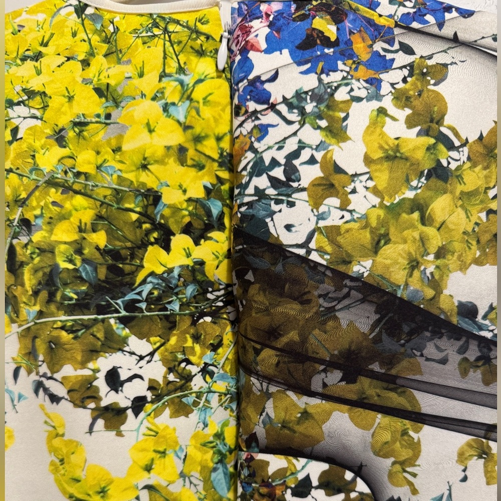 Clover Canyon Space Garden Abstract Floral Neoprene Dress. Sz M. Mint Condition! - Picture 8 of 10